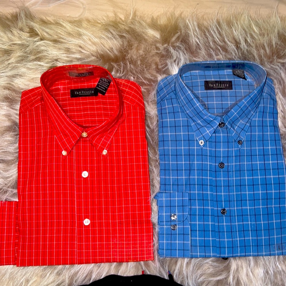 BRAND NEW Mens VanHeusen long sleeve shirts